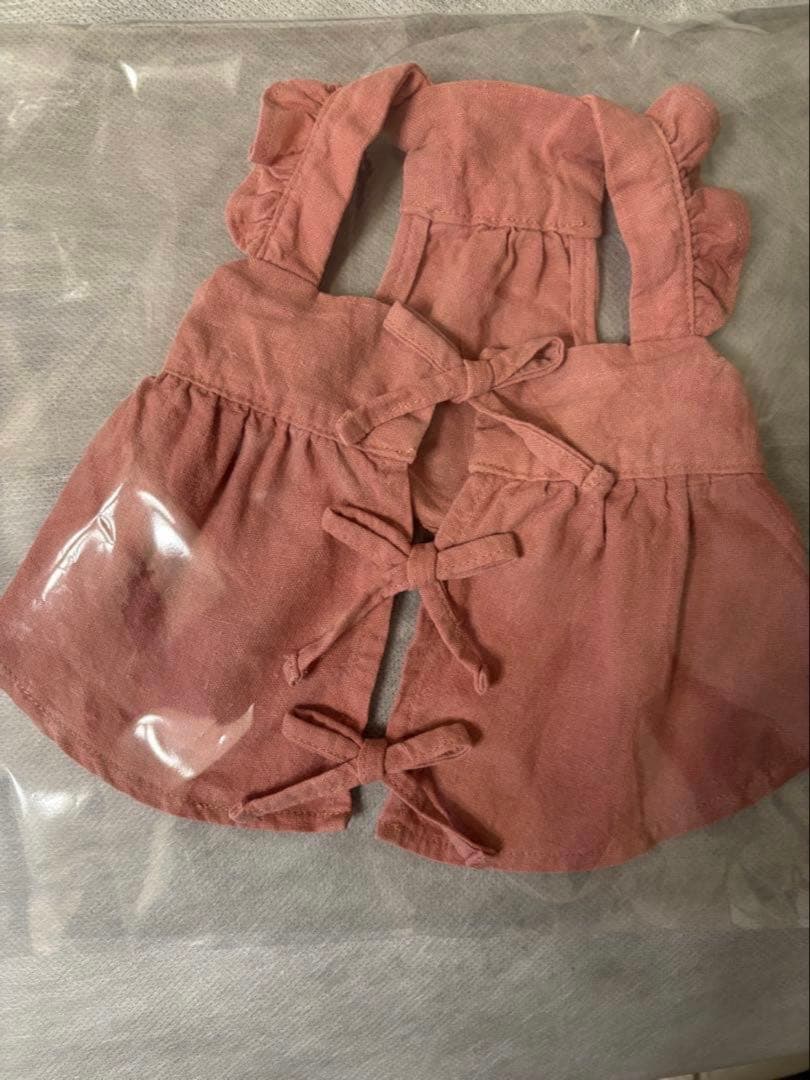 pp* closet ストロベリーミルクエプロンドレス