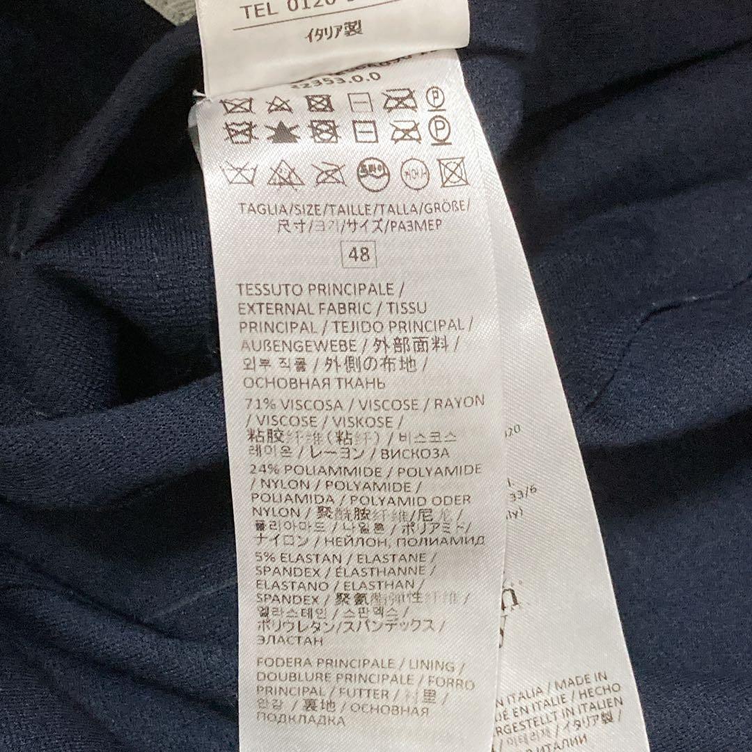 eleventy イレブンティ ストライプ ストレッチ JK イタリア製 48