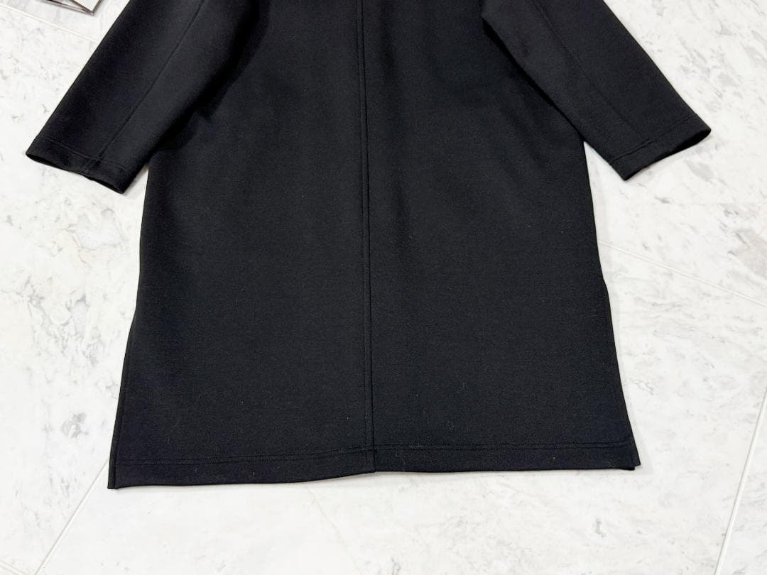 新品同様★M'S GRACY /エムズグレイシー リボンコート ブラック40