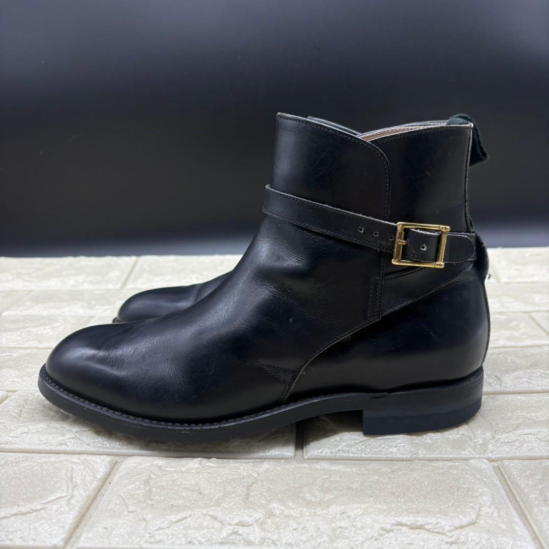 【美品】REGAL リーガル ジョッパーブーツ 24 レザー ブラック ベルト
