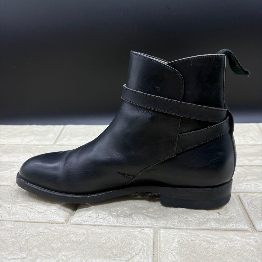 【美品】REGAL リーガル ジョッパーブーツ 24 レザー ブラック ベルト