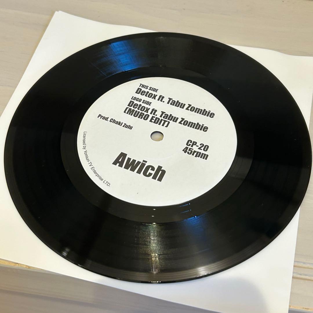 AWICH / Detox ft. Tabu Zombie レコード 7インチ