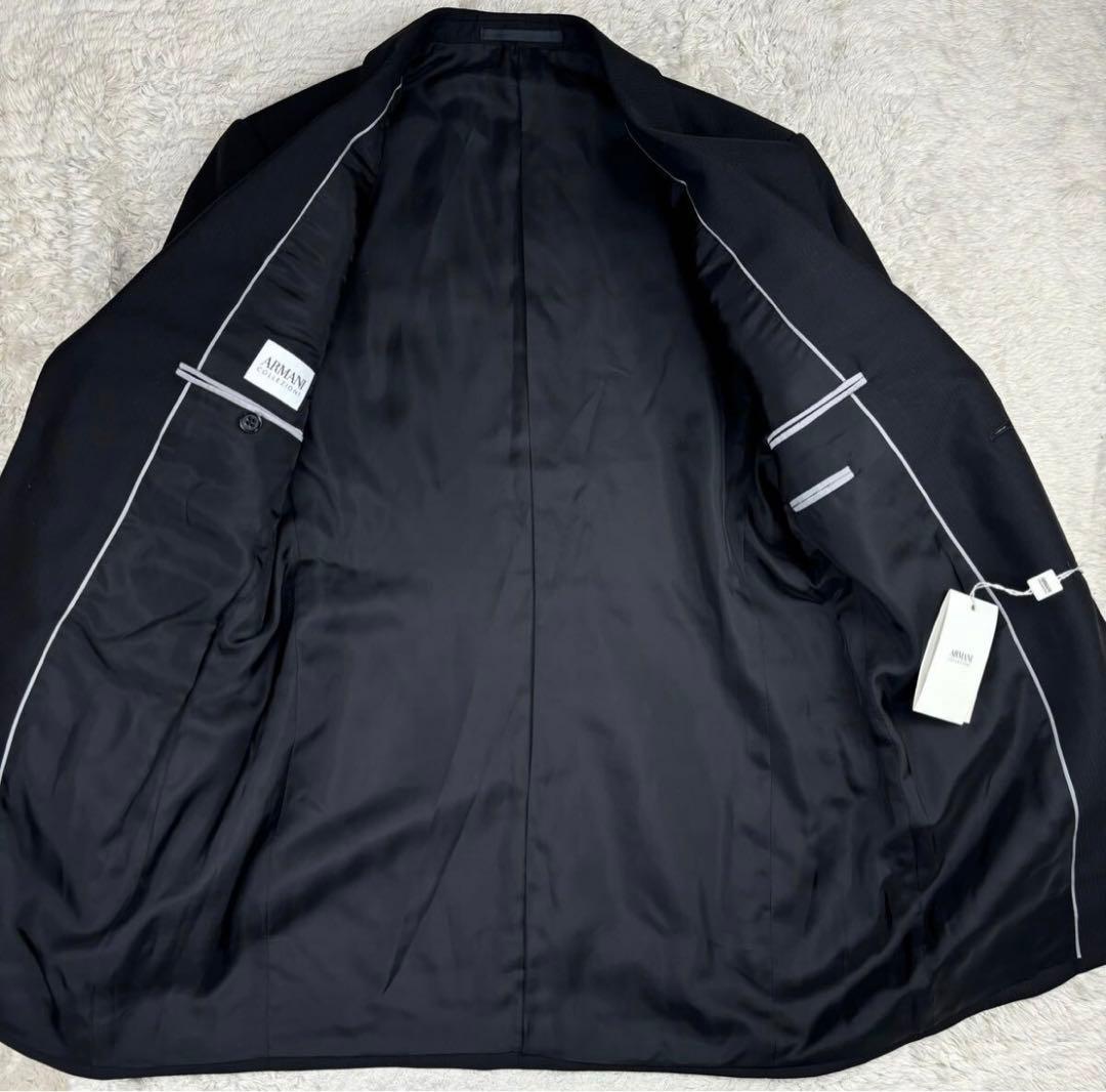 新品タグ付き ARMANI COLLEZIONI スーツ セットアップ　ブラック