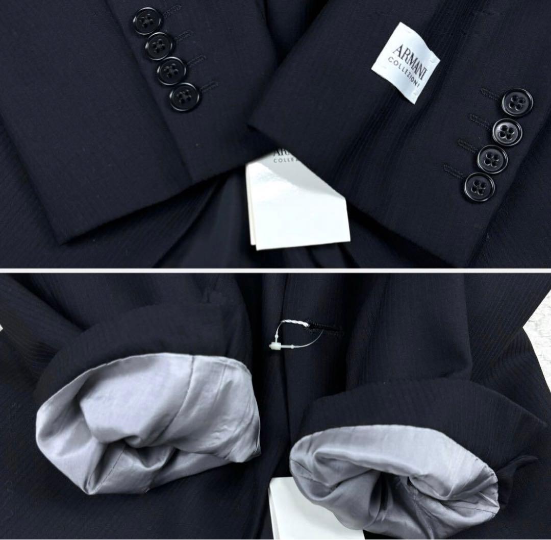 新品タグ付き ARMANI COLLEZIONI スーツ セットアップ　ブラック