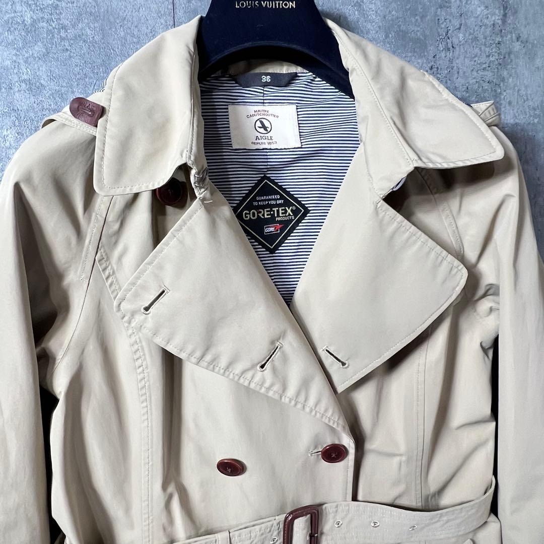AIGLE（エーグル）GORE-TEX トレンチコート　レディース36 送料込