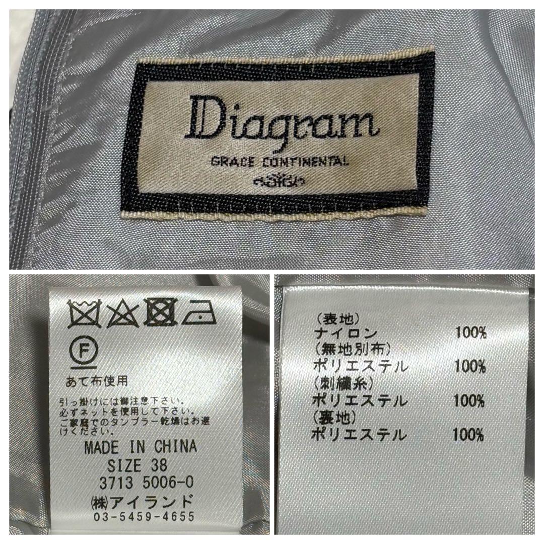 【美品】Diagram☆ローズ刺繍ワンピース☆グレースコンチネンタル☆38☆薔薇