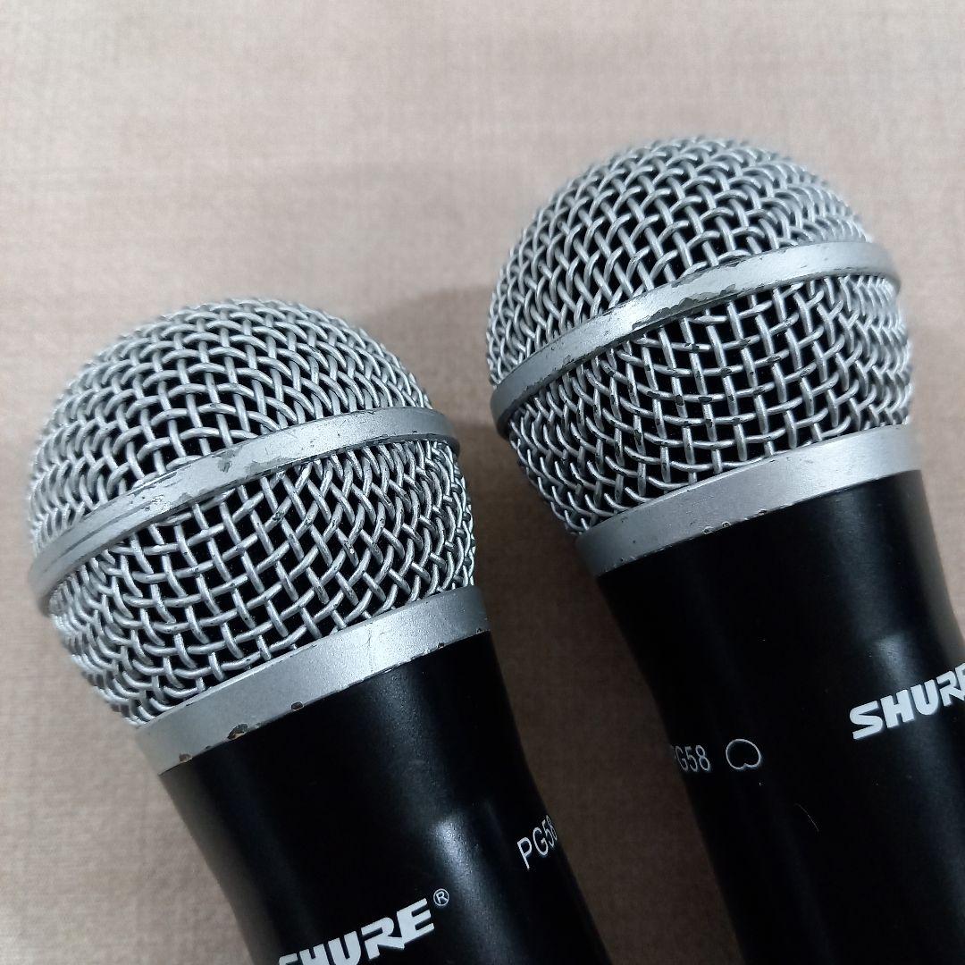 SHURE デュアルボーカルワイヤレスシステム マイク SVX288 PG58