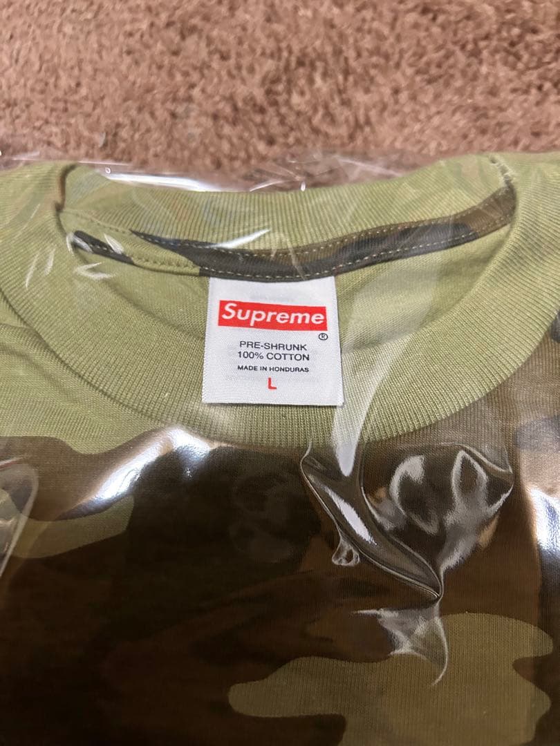 トップス supreme Arabic Box Logo Tee Camo L