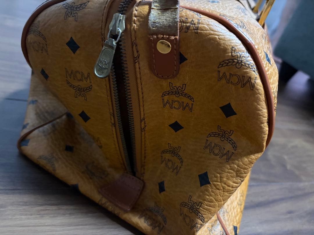 MCM ボストンバッグ 中型 ブラウン