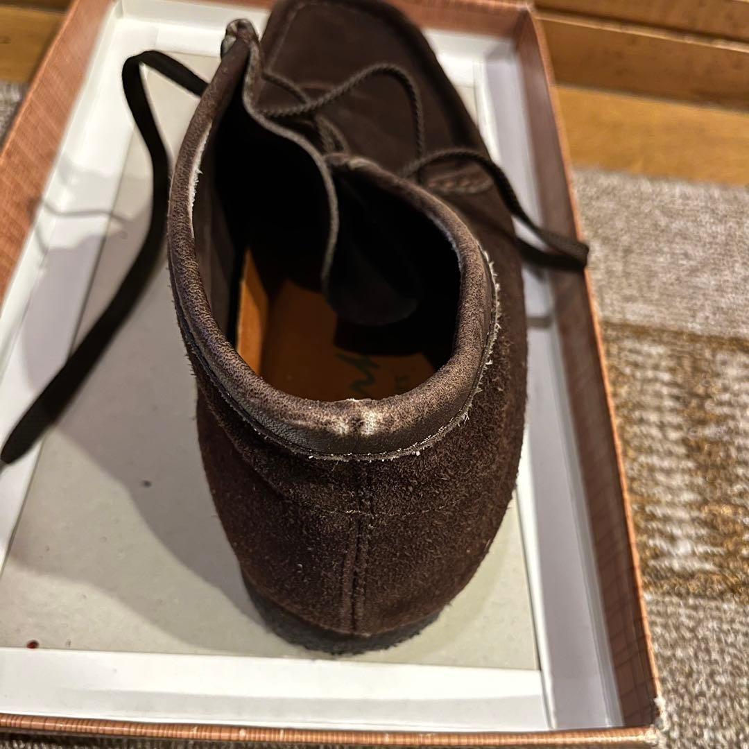 Clarks ワラビー ブラウン モカシン靴