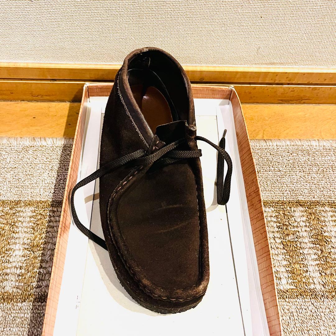 Clarks ワラビー ブラウン モカシン靴