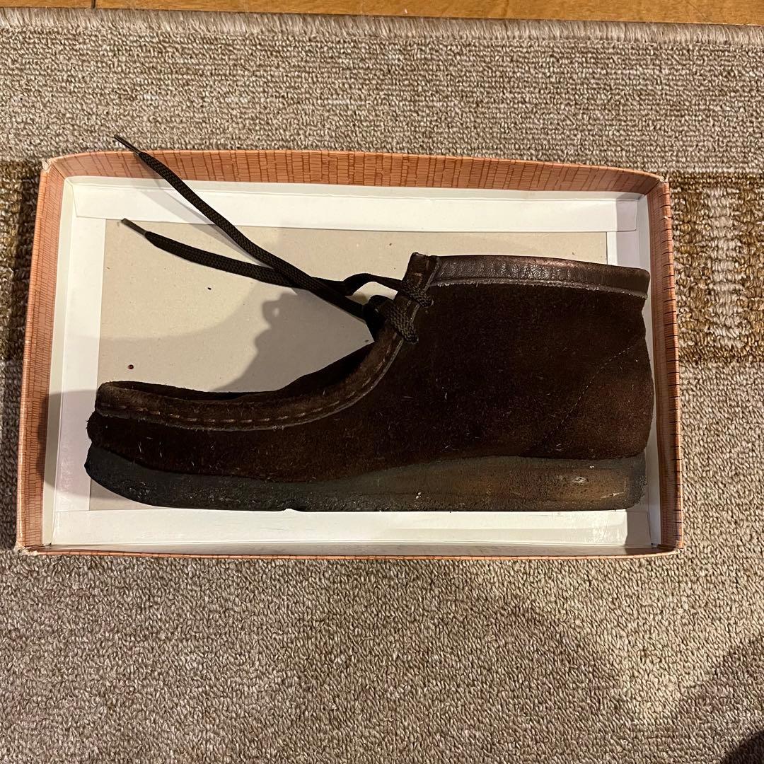 Clarks ワラビー ブラウン モカシン靴