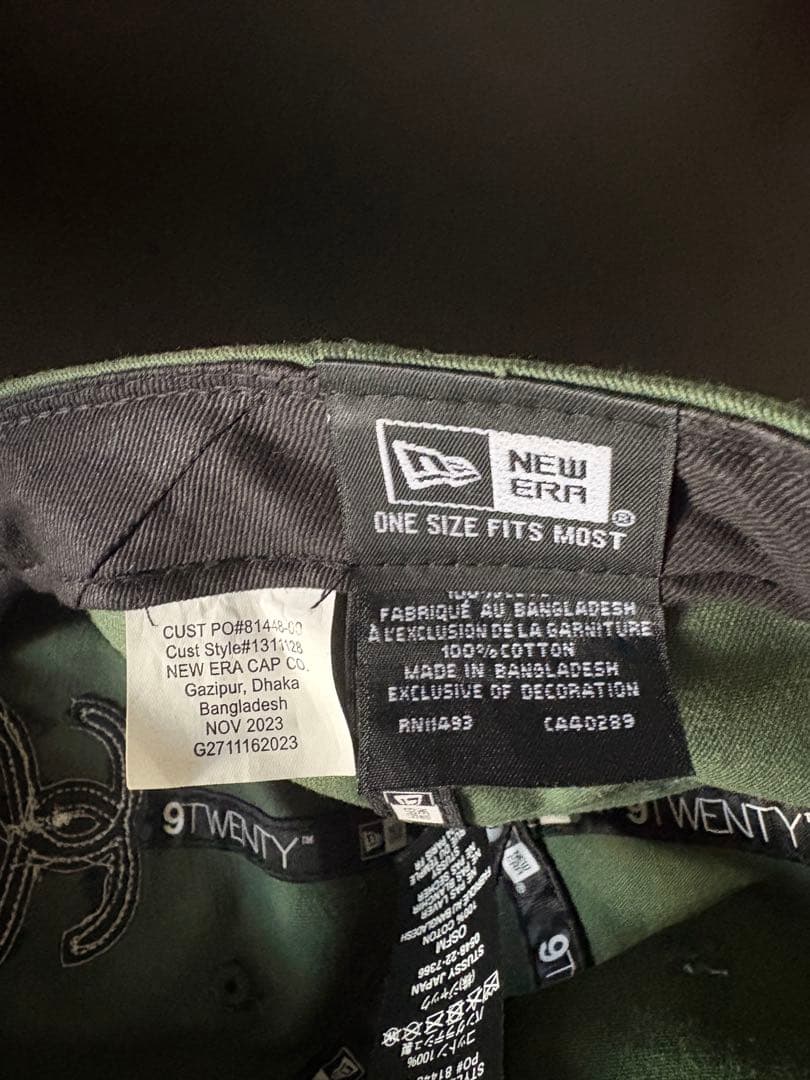 24ss Stussy New Era 9TWENTY グリーン キャップ