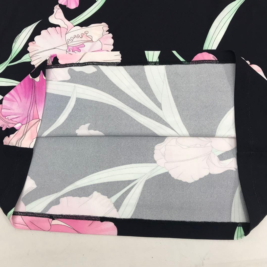 ☆未使用品☆LEONARD PARIS 半袖 カットソー 花柄 黒 サイズ42