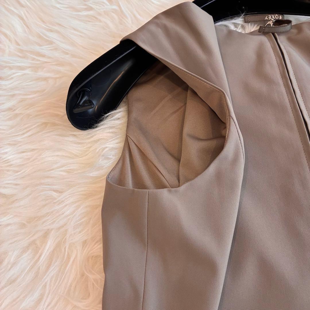 美品♡フォクシーニューヨーク　ウォータープルーフストレッチワンピース　40