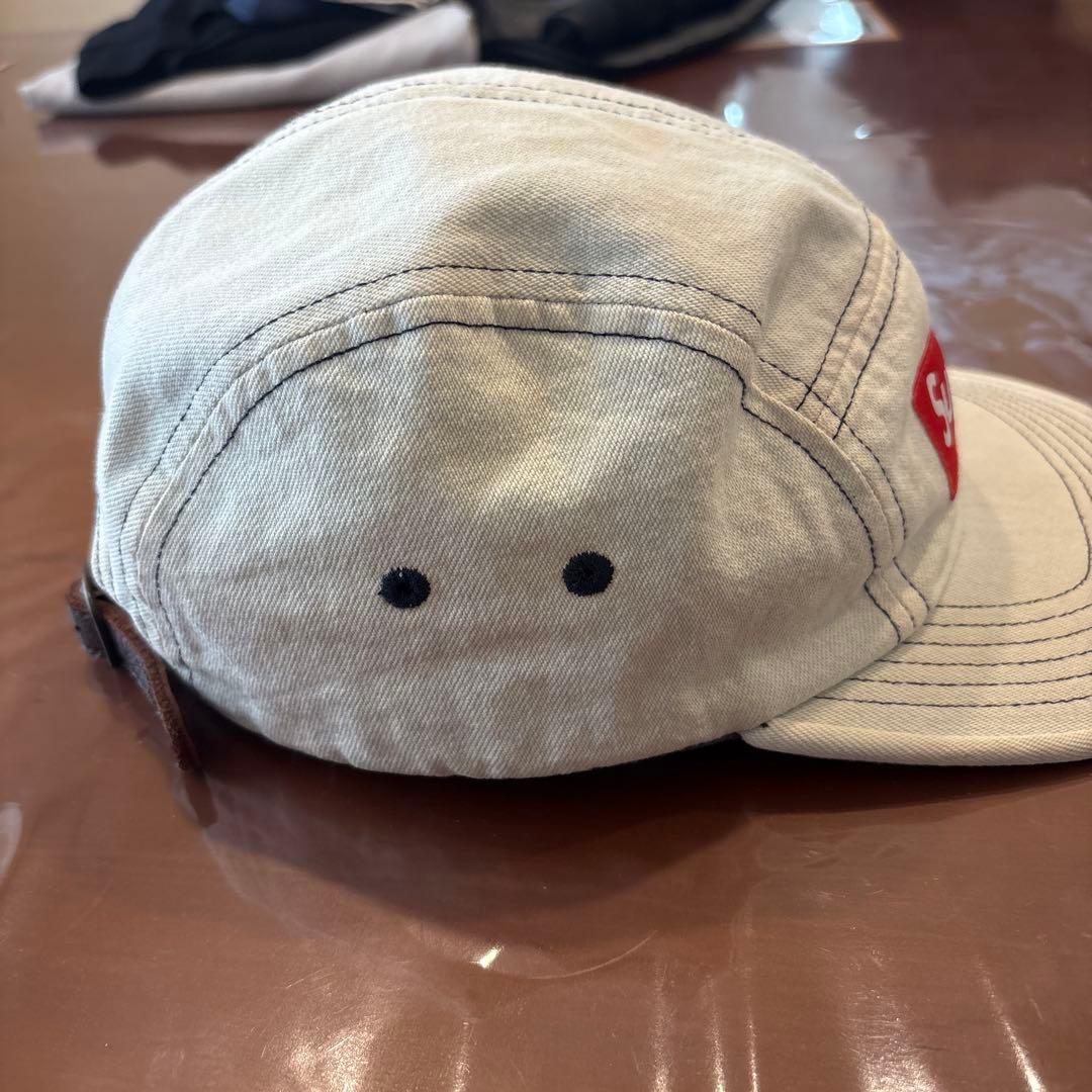 Supreme Box Logo Camp Cap デニム　オフホワイト