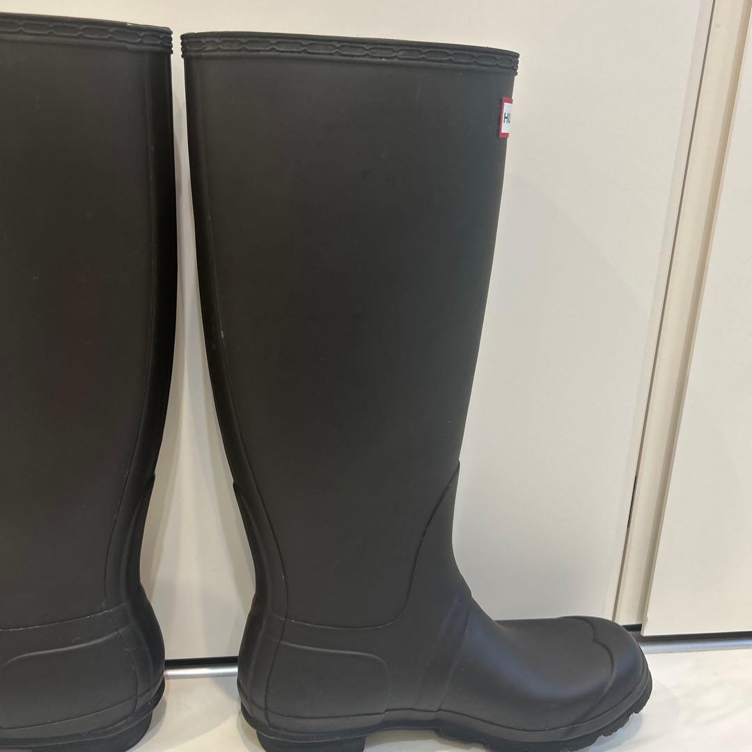 HUNTER ハンター ロングレインブーツ UK5 比較的美品 定番
