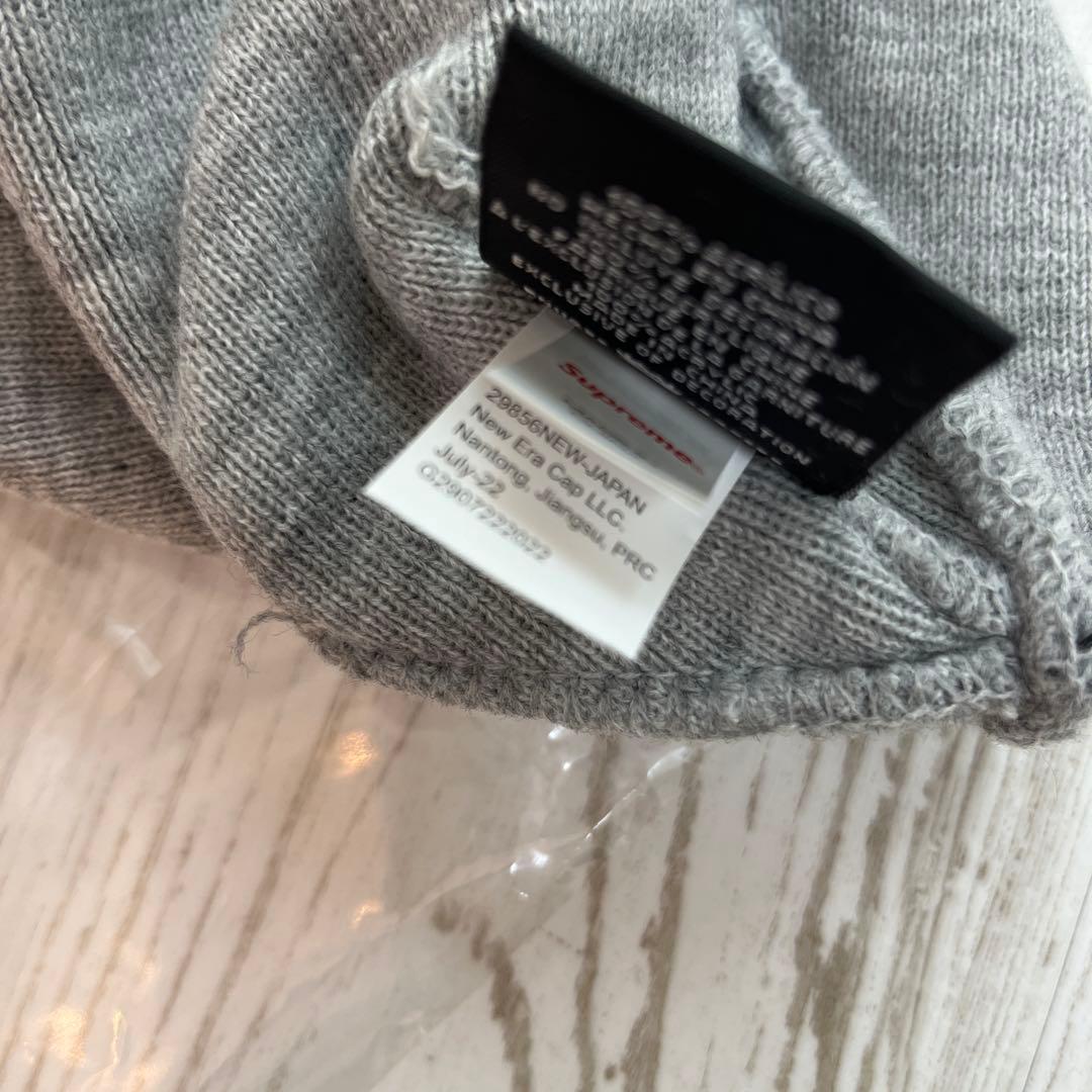 Supreme ニット帽 グレー　新品　シュプリーム