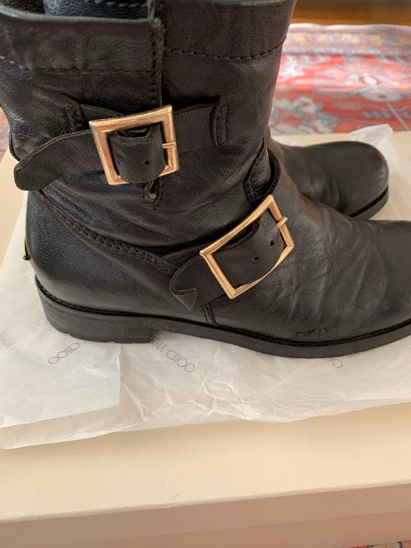 Jimmy Choo ジミーチュウ　ブラック エンジニアブーツ