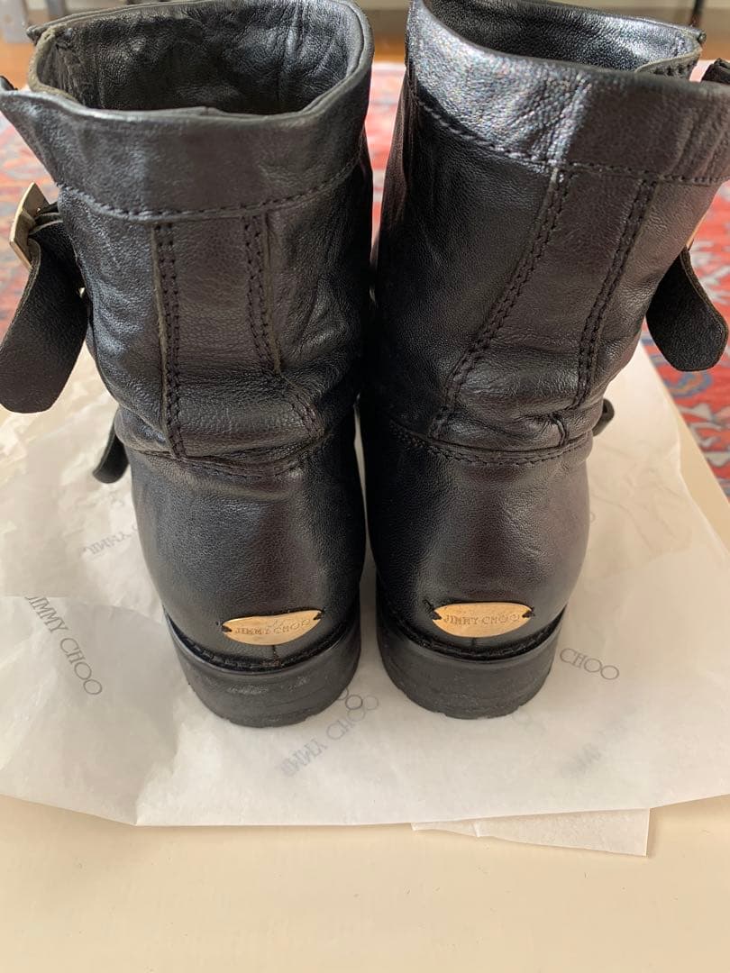 Jimmy Choo ジミーチュウ　ブラック エンジニアブーツ