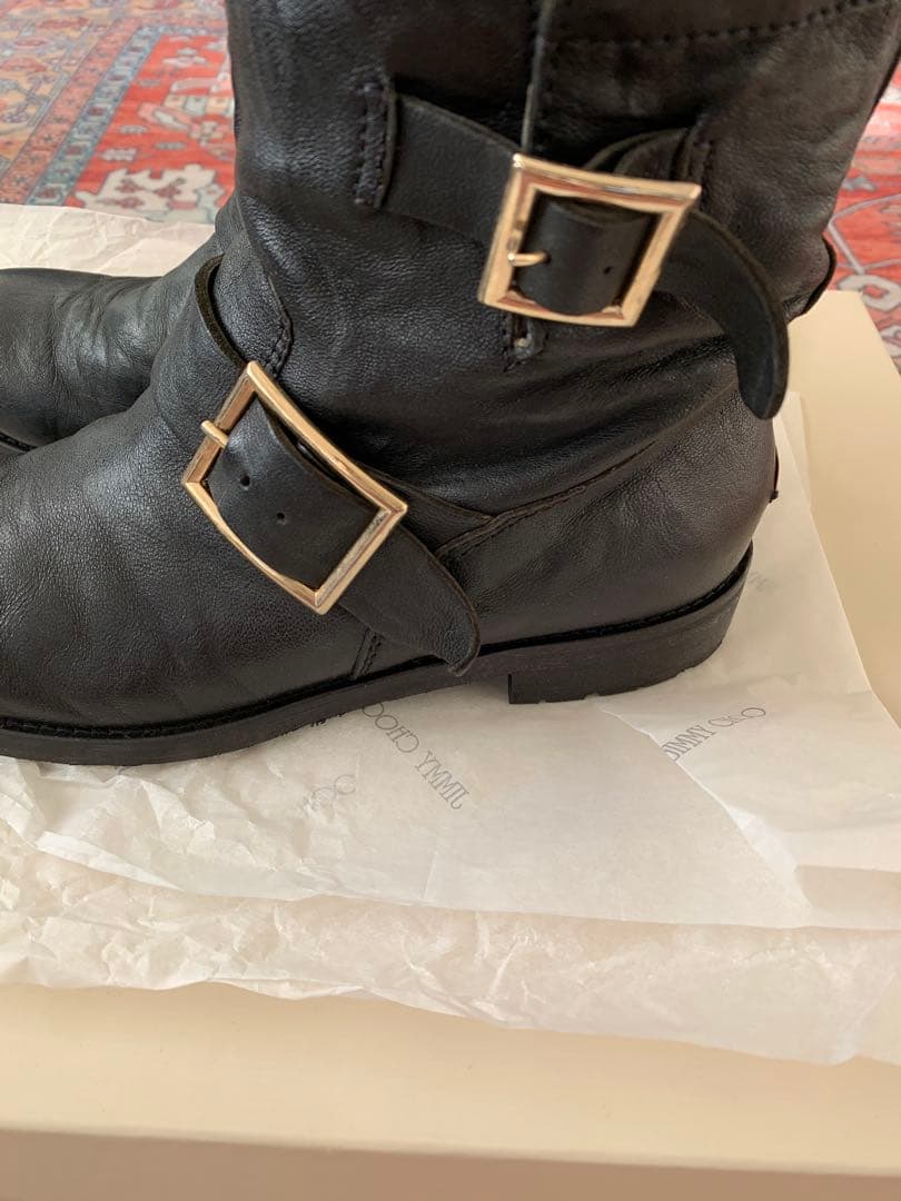 Jimmy Choo ジミーチュウ　ブラック エンジニアブーツ