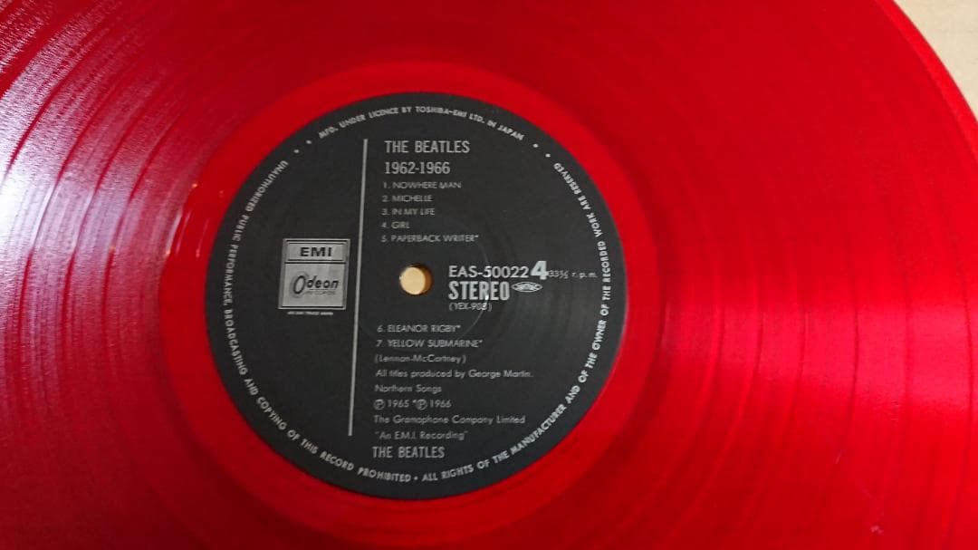 ＜LPレコード＞ BEATLES ビートルズ / 1962-1966 赤盤