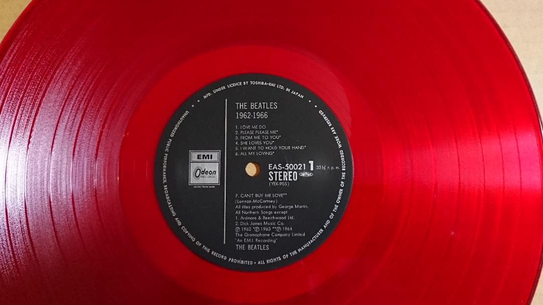＜LPレコード＞ BEATLES ビートルズ / 1962-1966 赤盤
