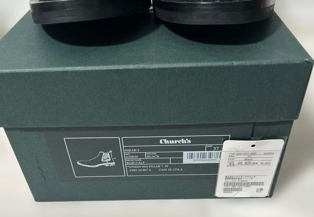 美品 church's チャーチ NIRAH2 サイドゴア ブーツ