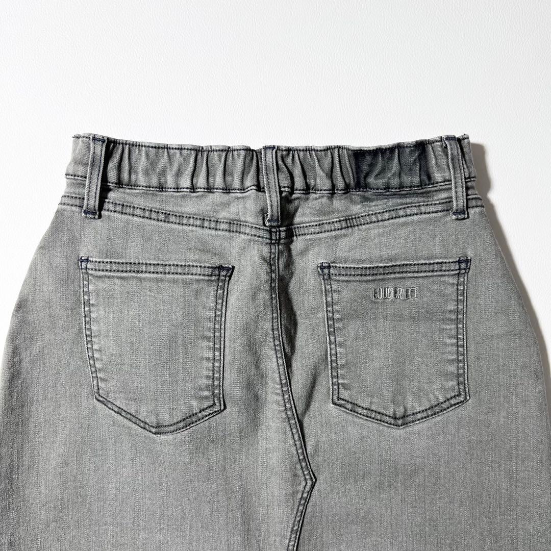 3492【美品】グッドグリーフ デニムスカート ロングスカート グレー M