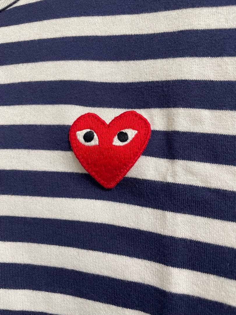 希少 PLAY COMME des GARÇONS ストライプTシャツ S