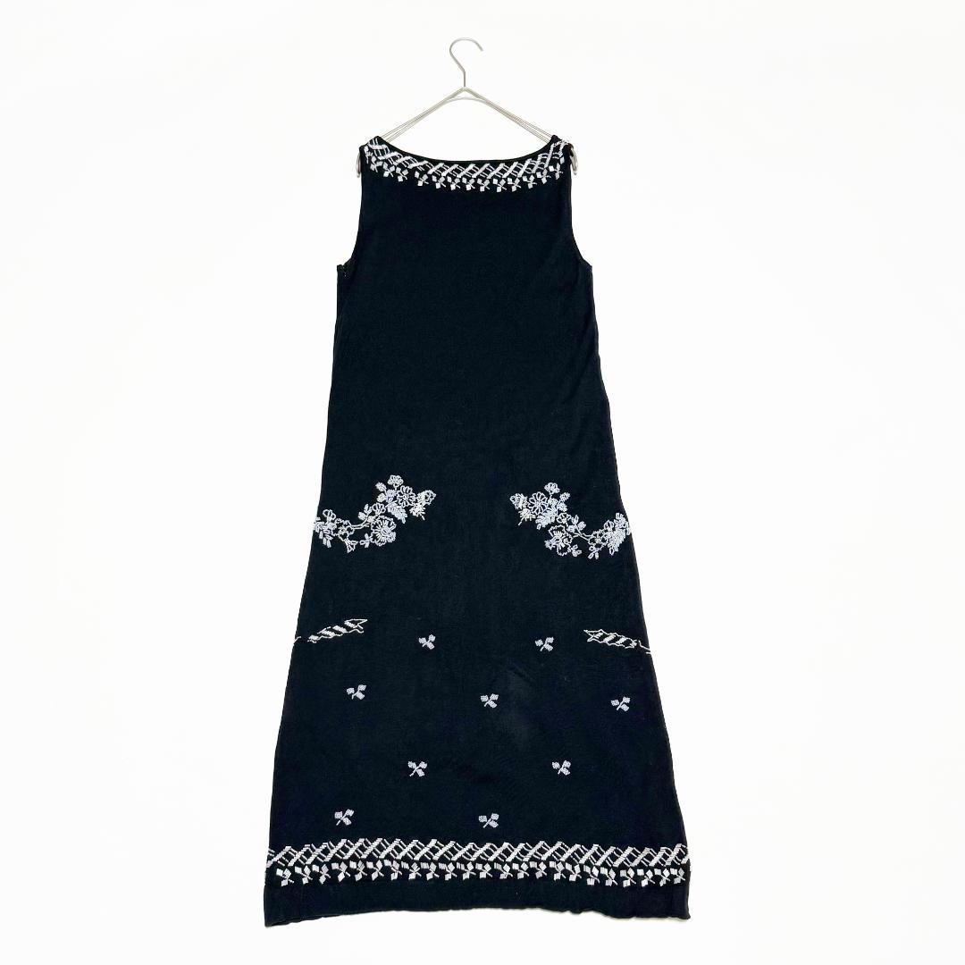 希少 KEITA MARUYAMA ビーズ刺繍コットンワンピース M