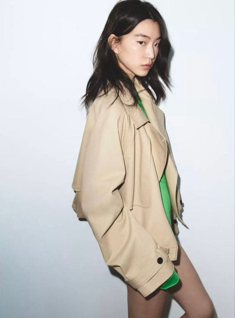 完売品 ZARA ザラ バルーン ショートトレンチ S 美品