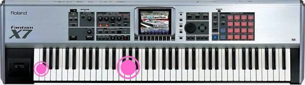 夜*桜様 送料無料 ROLAND X7 シンセサイザー ファントム 76鍵 電子
