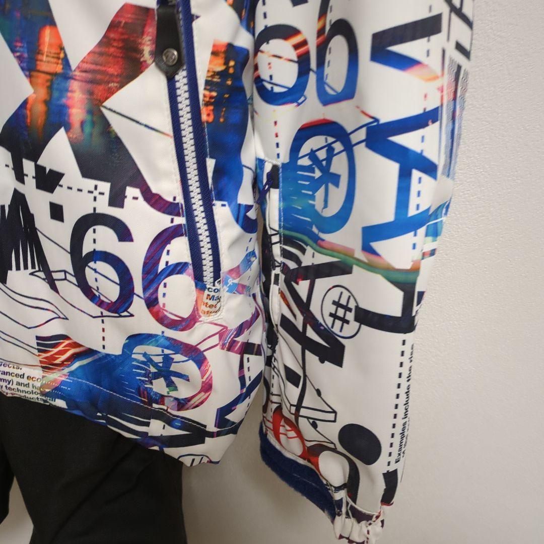 美品　グラフィック　カラフル　スノーボードウェア　メンズ　上下セット　Lサイズ