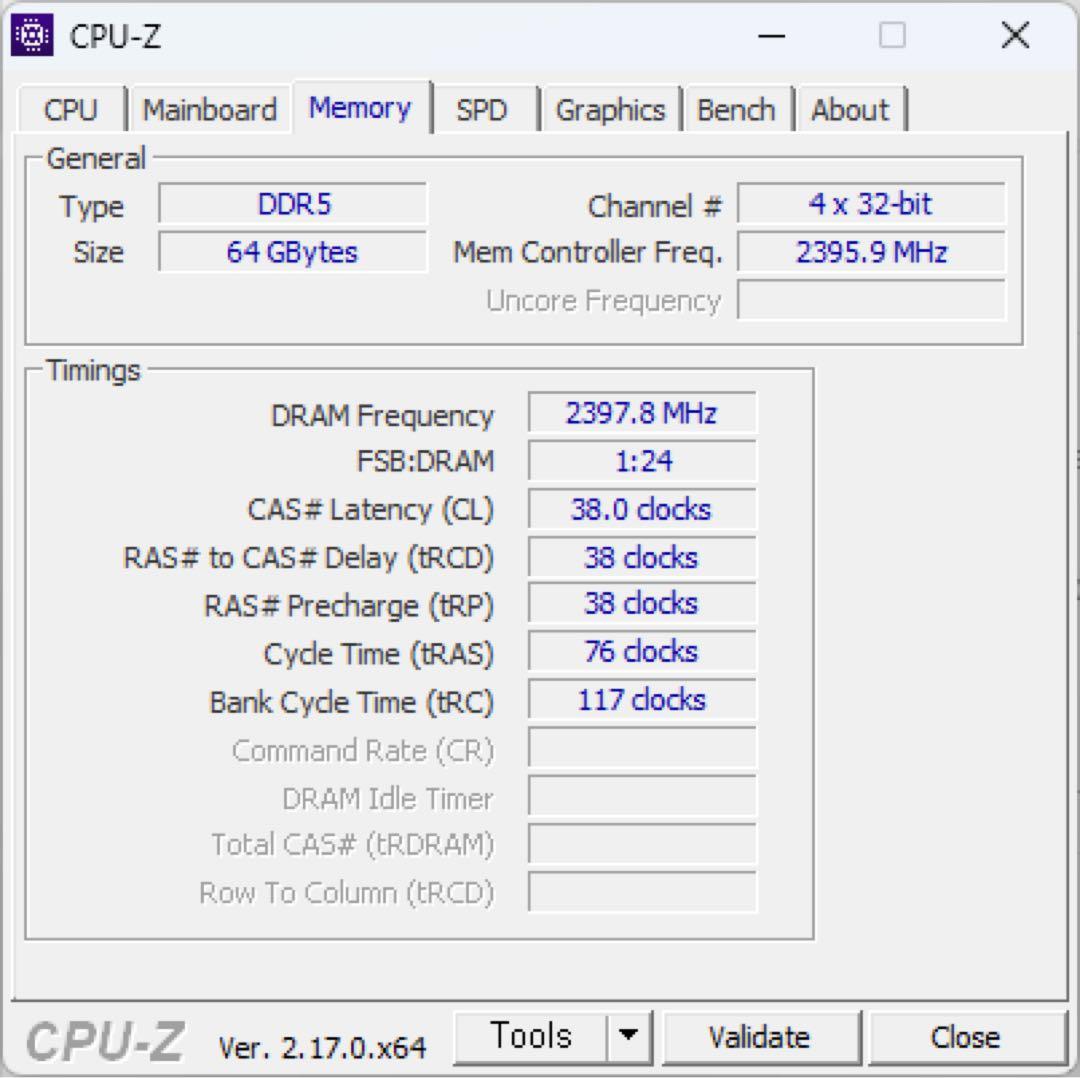 【新品同様】Corsair DDR5-5200 64GB (32GBx2)