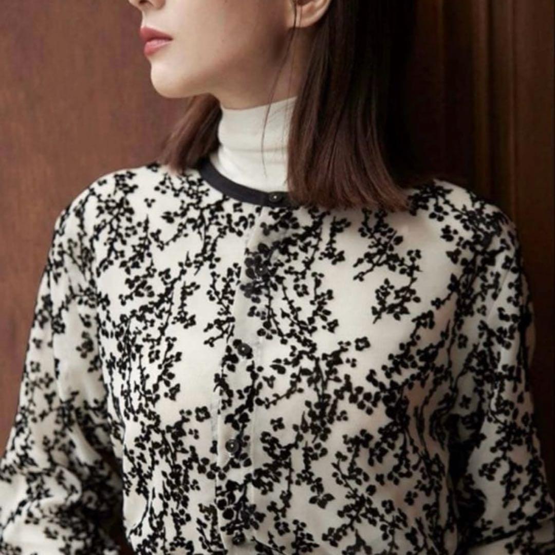 トップス CLANE FLORIST OPAL CARDIGAN
