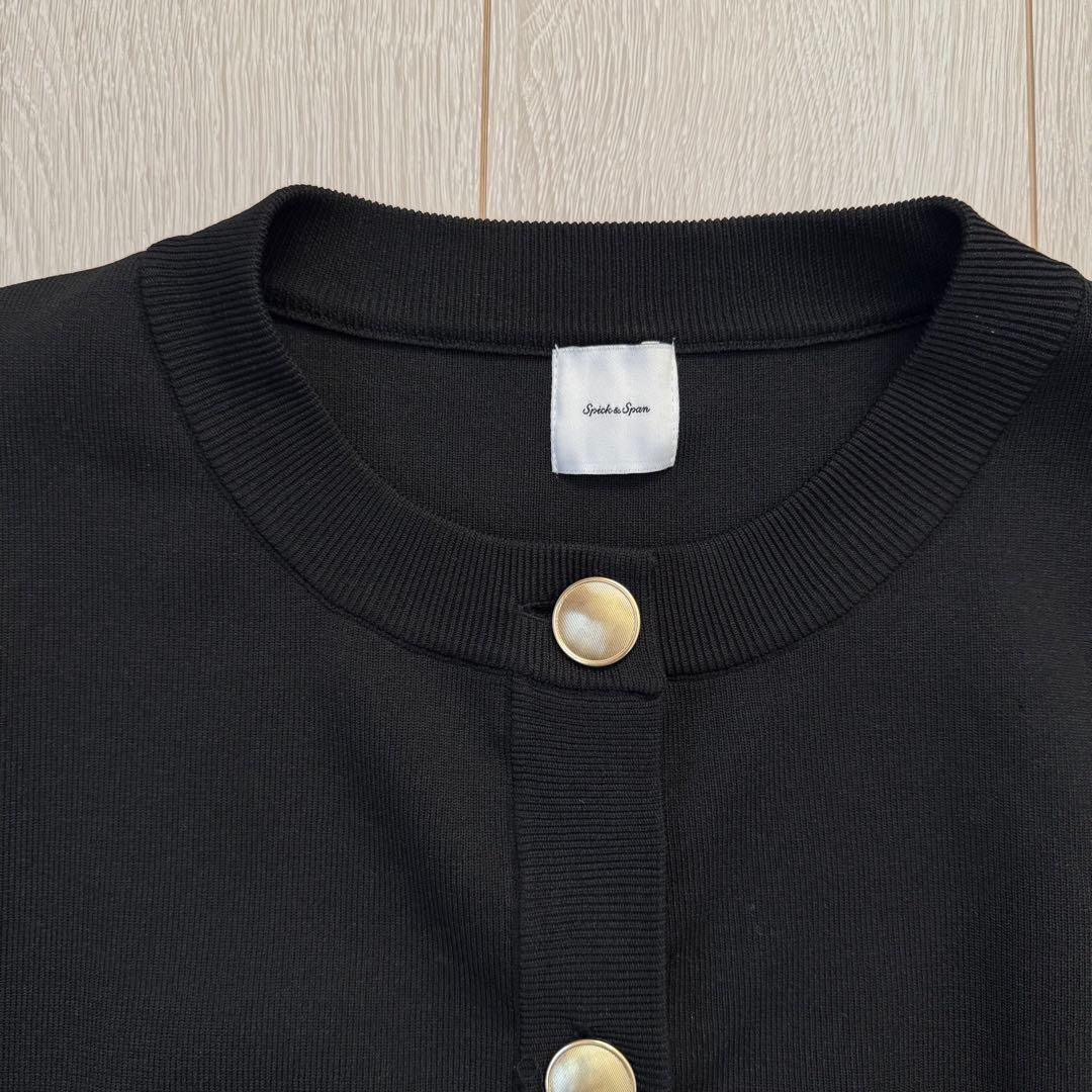 Spick&Span ウォッシャブルクルーネックカーディガンiena
