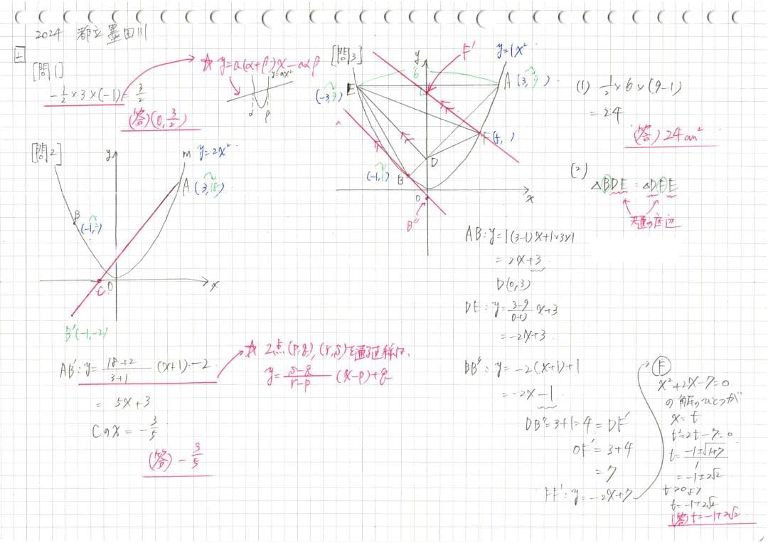 限定割引塾講師オリジナル入試数学解説(全問動画付)都立墨田川過去問2018-25