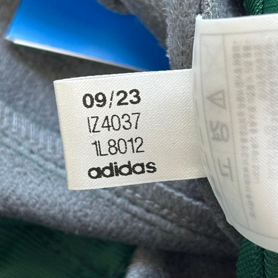 新品　adidas フェイクレザー ファイヤーバード トラックスーツパンツ 緑