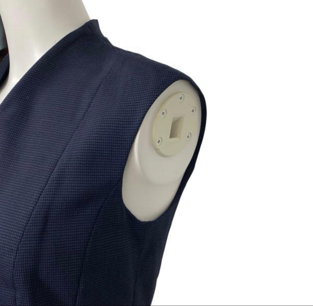 HUGO BOSS カシュクール風 ワンピース 【ほぼ新品】ネイビー サイズ34