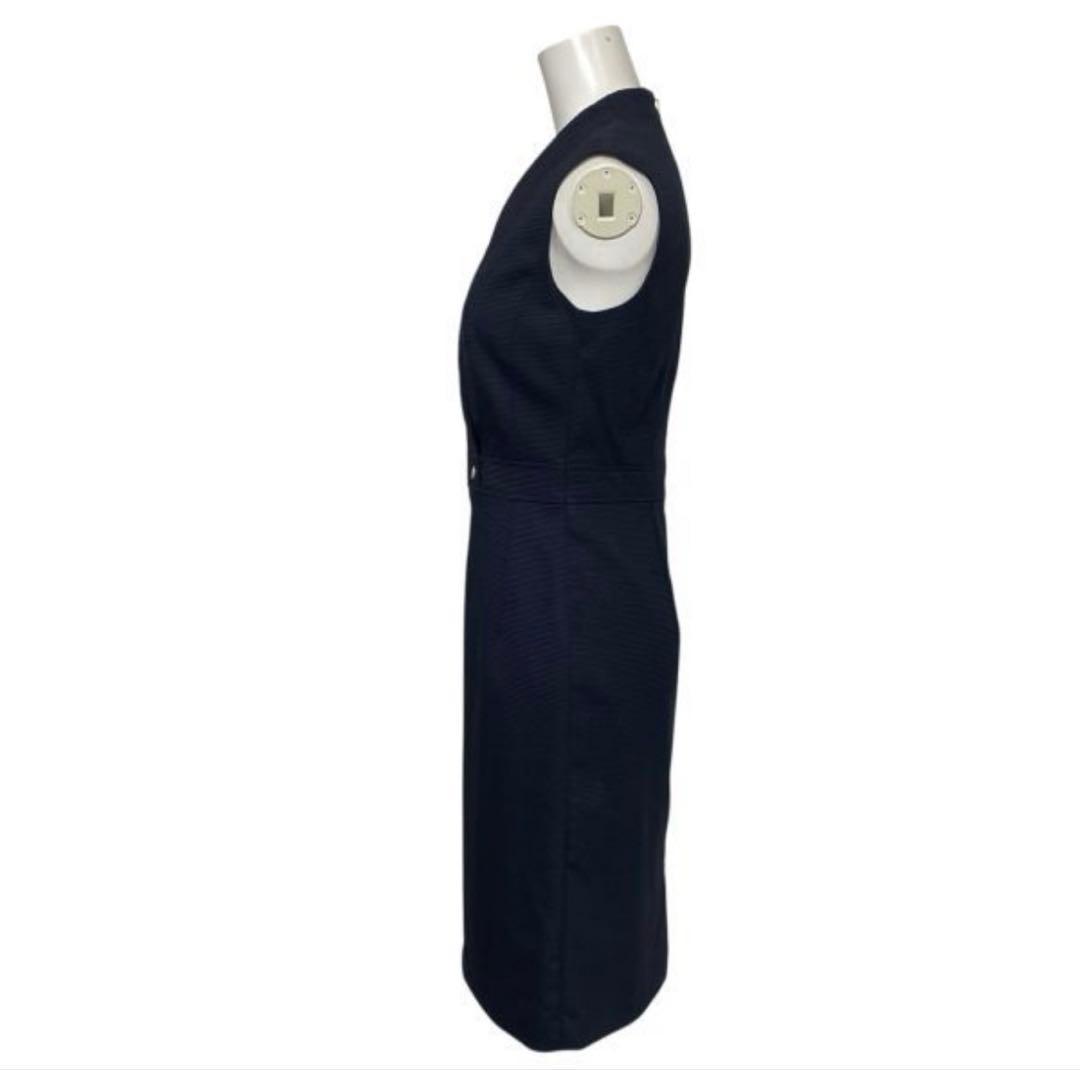 HUGO BOSS カシュクール風 ワンピース 【ほぼ新品】ネイビー サイズ34