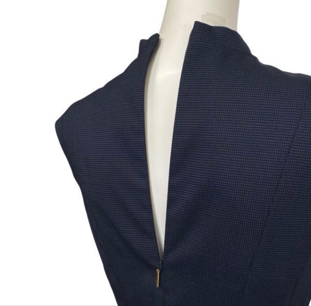HUGO BOSS カシュクール風 ワンピース 【ほぼ新品】ネイビー サイズ34