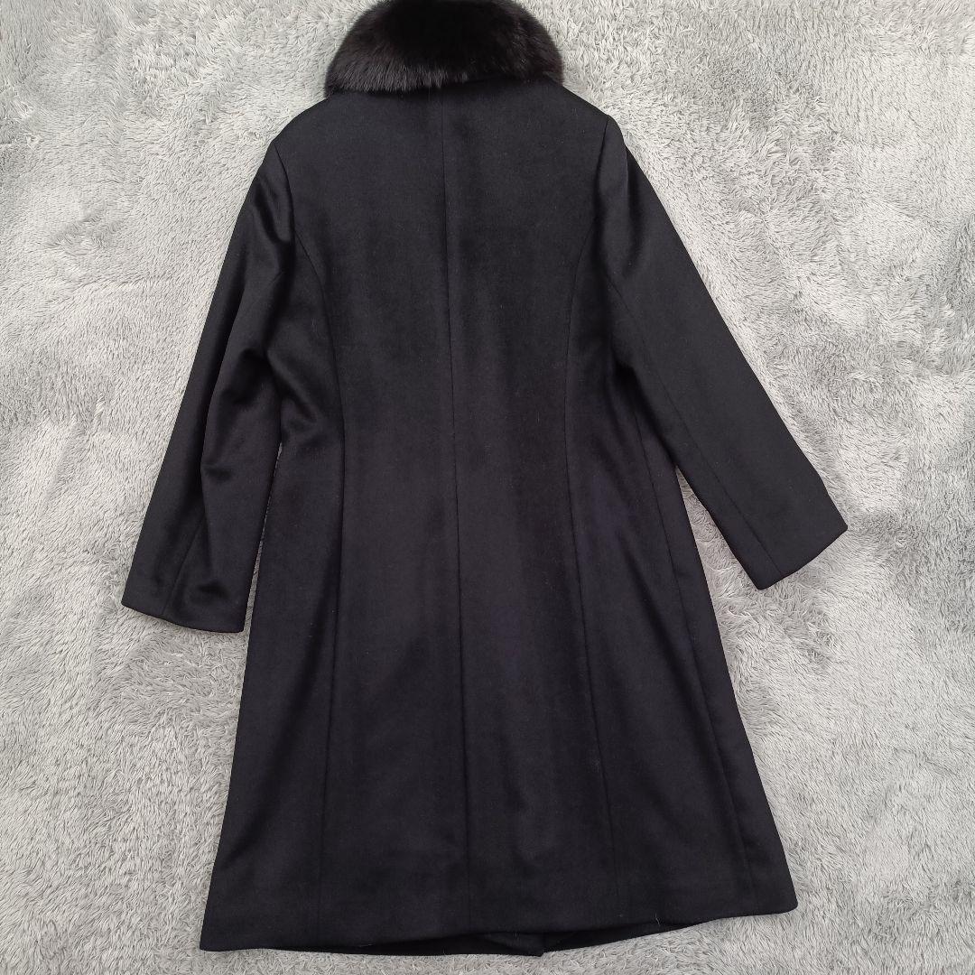 CONSCIENCE フジコウ ロングコート ブルーフォックスファー カシミヤ