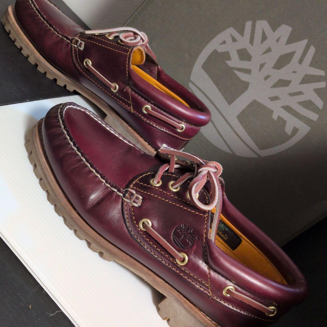 【美品】Timberland 3eye バーガンディ