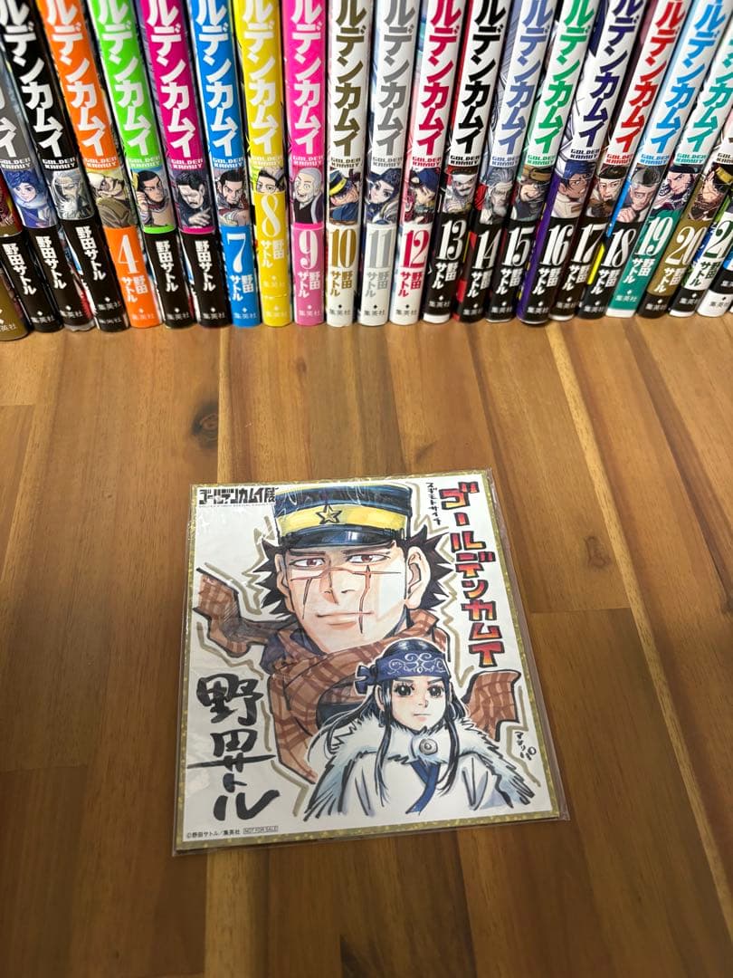 ゴールデンカムイ全巻&公式ファンブック&ゴールデンカムイ展来場色紙セット
