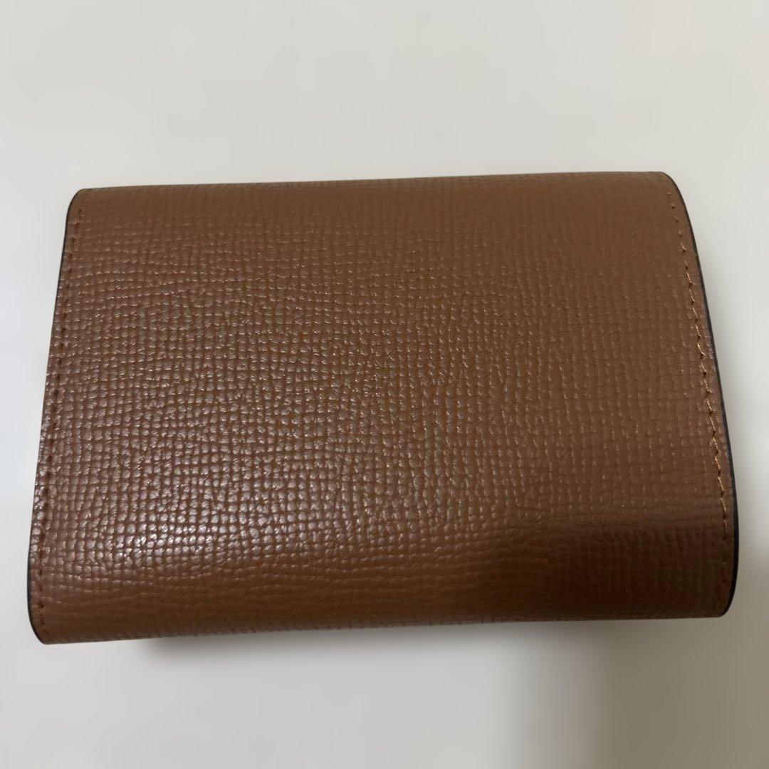 LOEWE アナグラム バーティカル ウォレットタイプ 三つ折り財布 ブラウン
