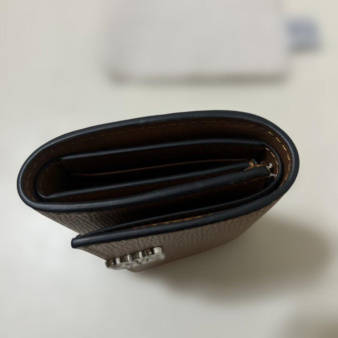 LOEWE アナグラム バーティカル ウォレットタイプ 三つ折り財布 ブラウン