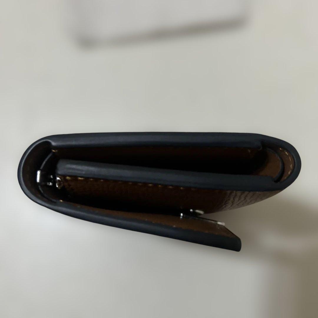 LOEWE アナグラム バーティカル ウォレットタイプ 三つ折り財布 ブラウン