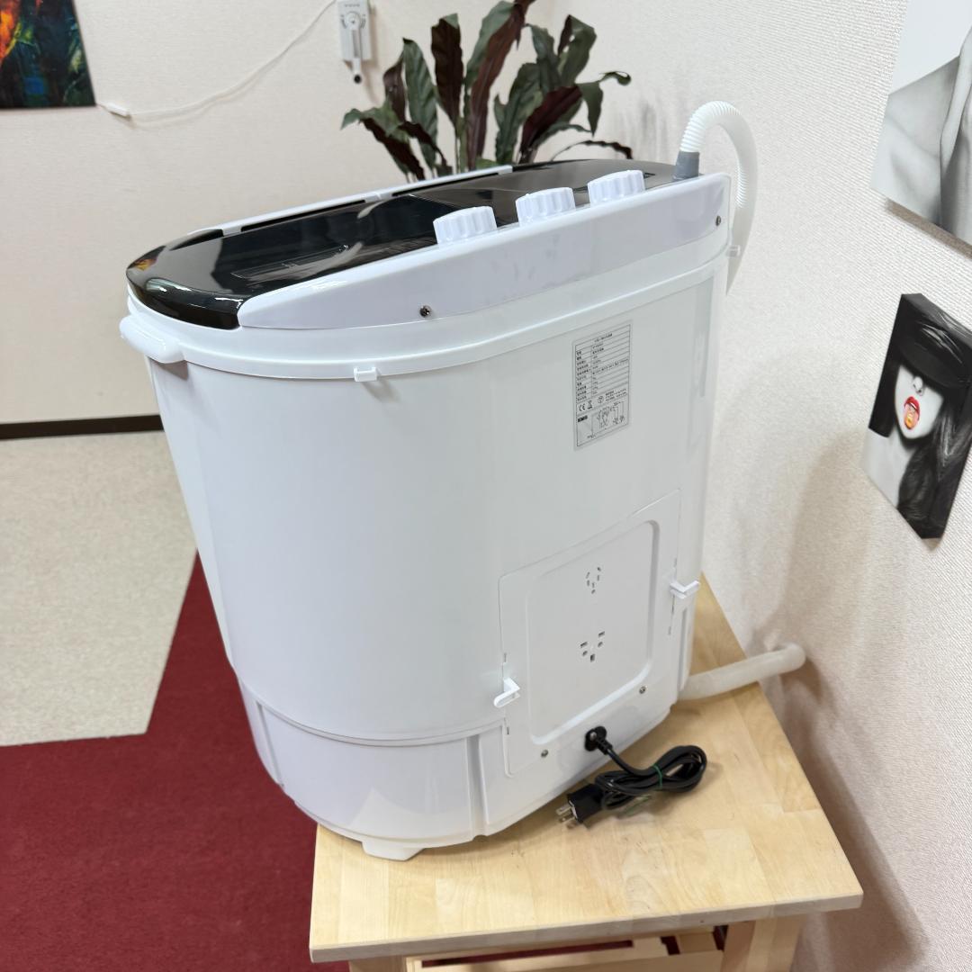 2025年製 ポータブル二槽式洗濯機　ホワイト