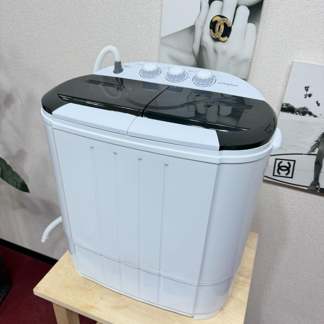 2025年製 ポータブル二槽式洗濯機　ホワイト